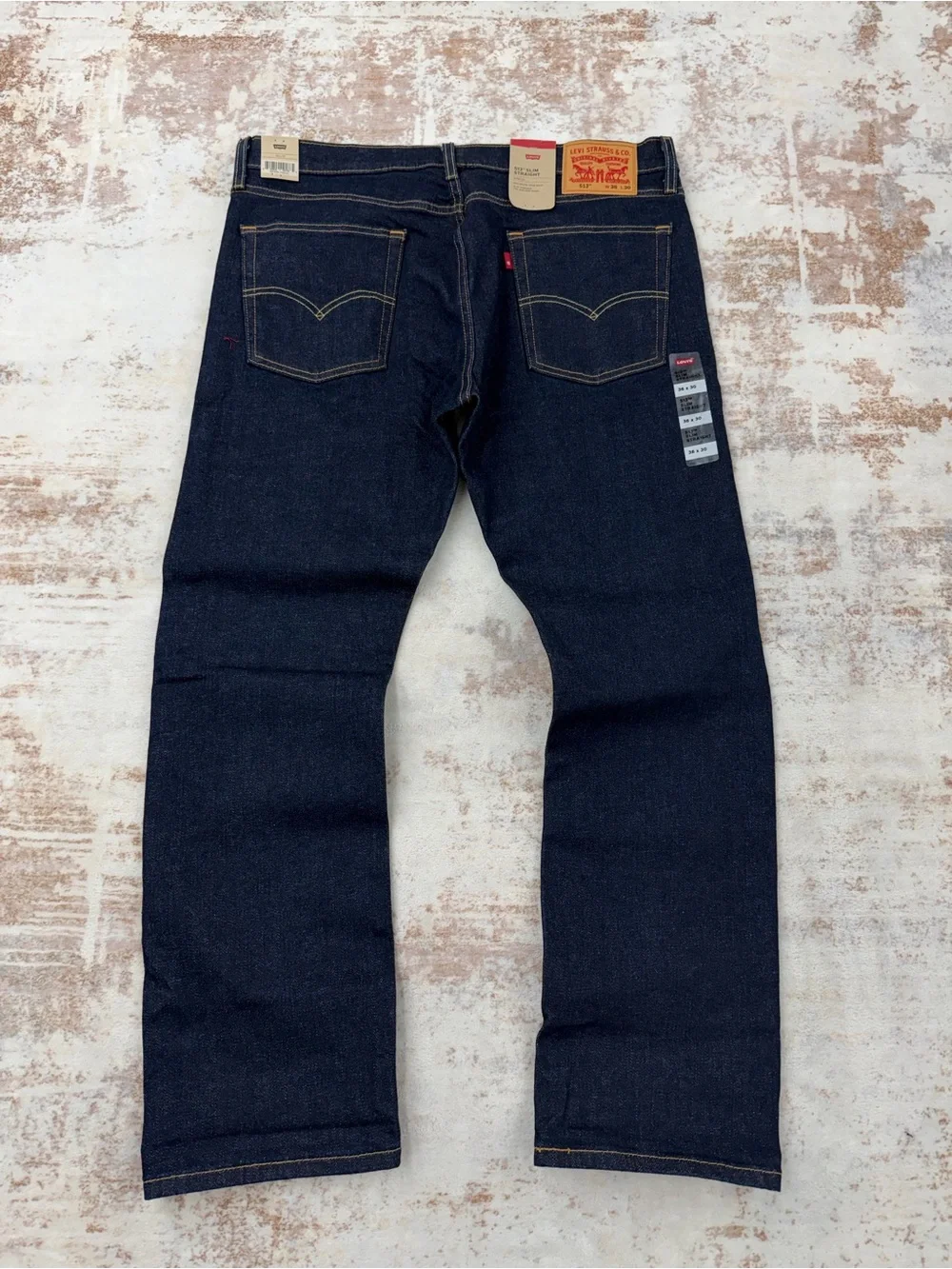 NWT Levi's Men's 513 Slim Straight Selvedge Stretch Jeans 36x30